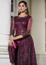 Mulberry Heavy Embroidery Pant Top Set with Dupatta