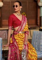 Yellow Patola Silk Saree