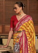 Yellow Patola Silk Saree