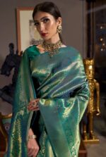 Zari Woven Green Kanjivaram Silk Saree