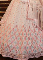 Pink White Lehenga Choli