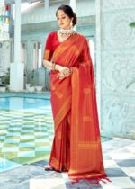 Red Woven Kanjivaram Silk Saree