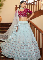 Sky Blue Lehenga Choli