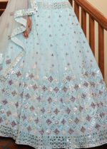 Sky Blue Lehenga Choli