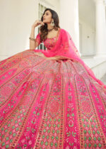 Deep Pink Silk Lehenga Choli