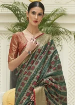 Emerald Green Patola Saree