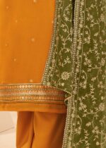 Mustard Yellow Georgette Suit