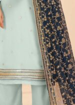 Light Blue Georgette Suit