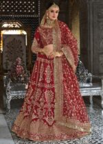 Maroon Heavy Embroidery Lehenga