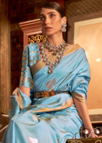 Princess Blue Banarasi Saree