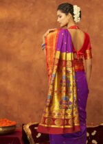 Purple Paithani Silk Saree