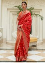 Red Patola Silk Saree