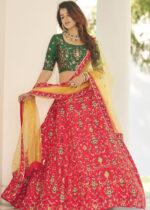 Red Silk Lehenga Choli