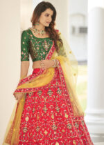 Red Silk Lehenga Choli