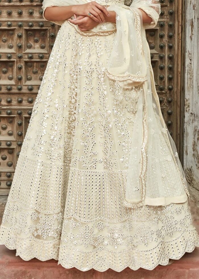 White Embroidered Lehenga Choli