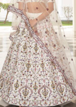 White Lehenga with Embroidery