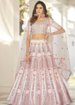 White Silk Lehenga Choli