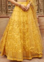 Yellow Embroidered Lehenga Choli