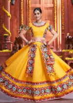 Yellow Gamthi Lehenga Choli