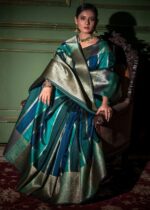 Green Tussar Silk Saree