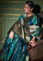 Green Tussar Silk Saree