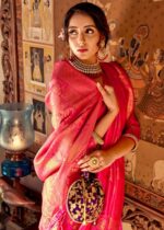 Hot Pink Kanjivaram Saree