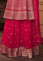 Pink Georgette Sharara Suit