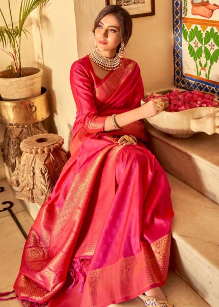 Princess Pink Kanjivaram Saree