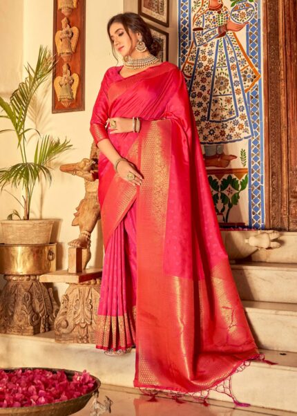 Princess Pink Kanjivaram Saree