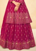 Ruby Pink Anarkali Lehenga Suit