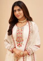 White Georgette Sharara Suit