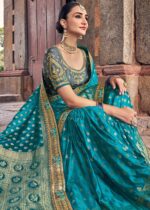 Blue Woven Banarasi Saree