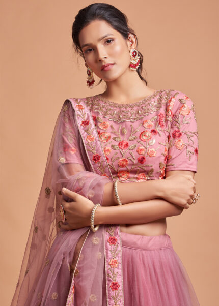 Dusty Pink Lehenga Choli