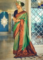 Emerald Green Kanjivaram Saree