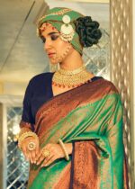 Emerald Green Kanjivaram Saree