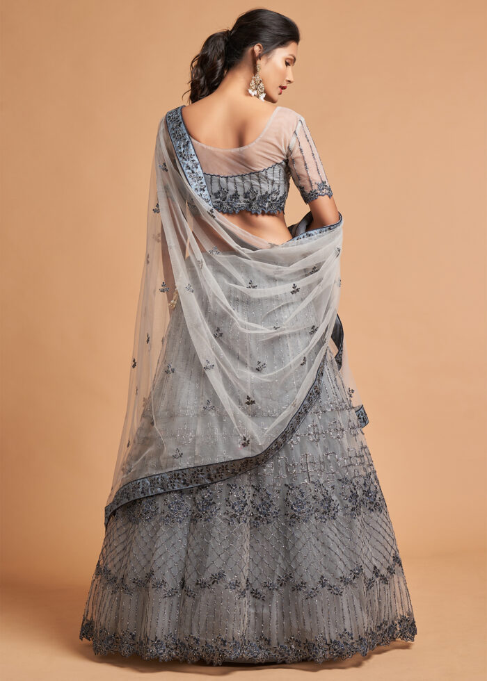 Gray Lehenga Choli