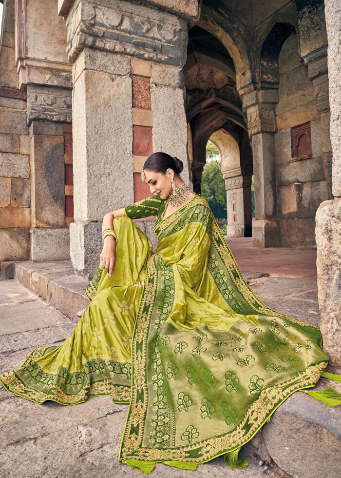 Green Woven Banarasi Saree