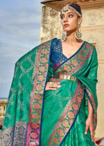 Jade Green Patola Saree