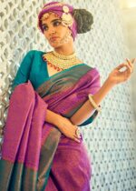 Magenta Pink Kanjivaram Saree