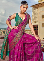 Magenta Pink Patola Saree