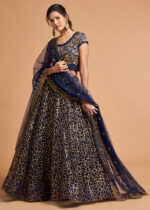 Navy Blue Lehenga Choli