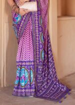 Purple Patola Silk Saree