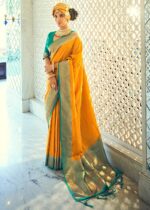 Yellow Kanjivaram Saree