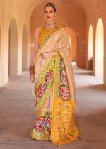 Yellow Patola Silk Saree