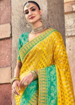 Yellow Woven Banarasi Saree