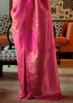 Berry Pink Banarasi Saree