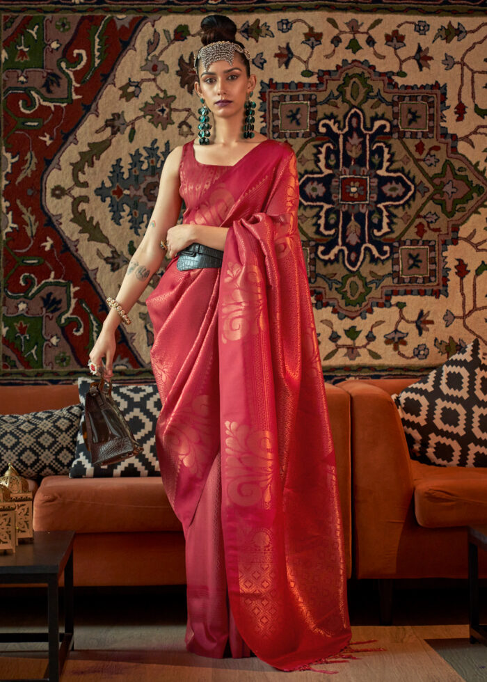 Bridal Red Banarasi Saree