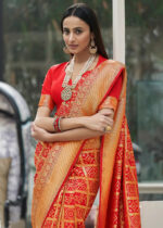 Bridal Red Kanjivaram Silk Saree