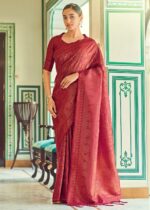 Imperial Red Kanjivaram Saree