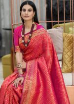 Jasper Pink Kanjivaram Silk Saree